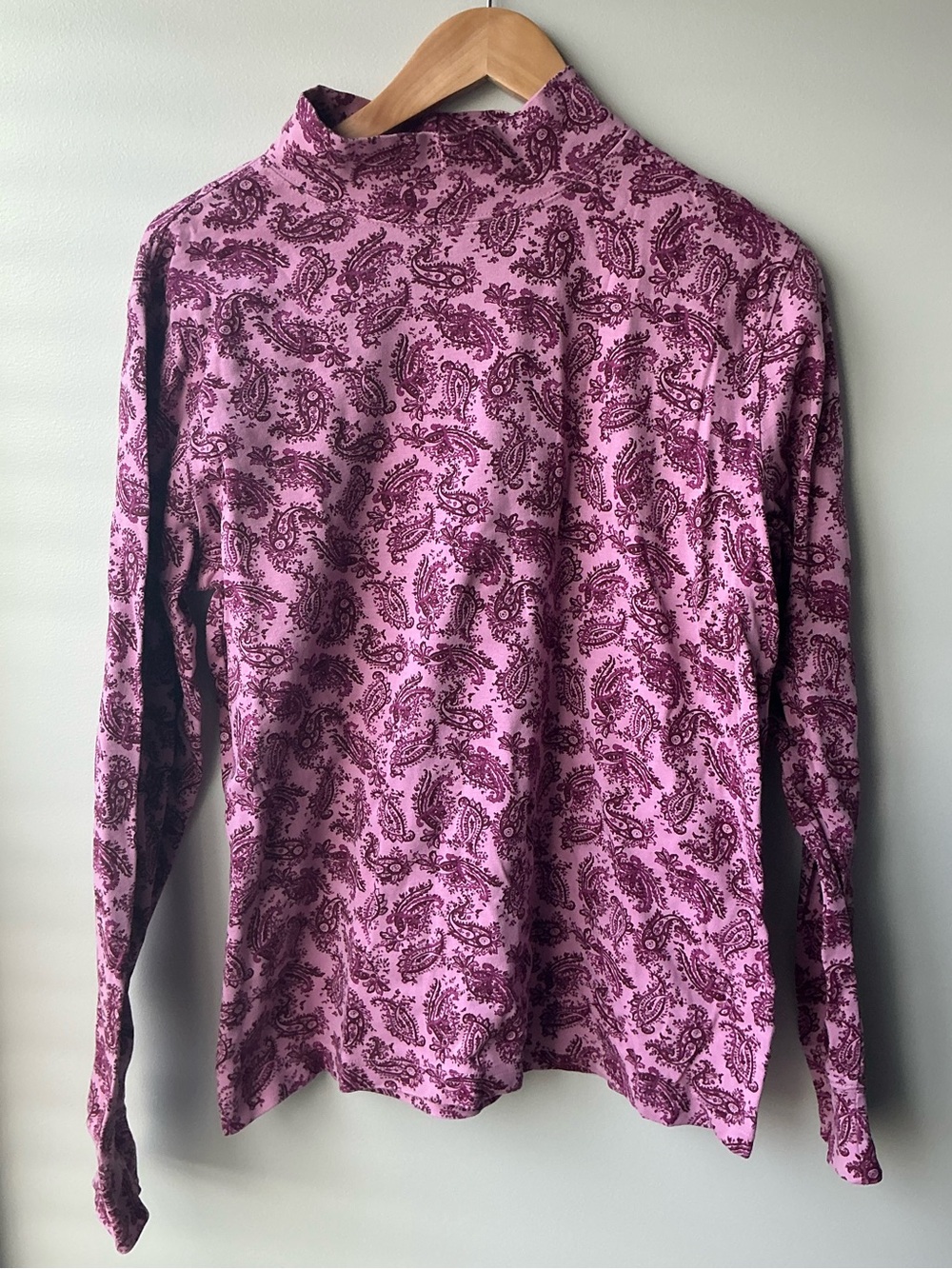 Pink turtleneck